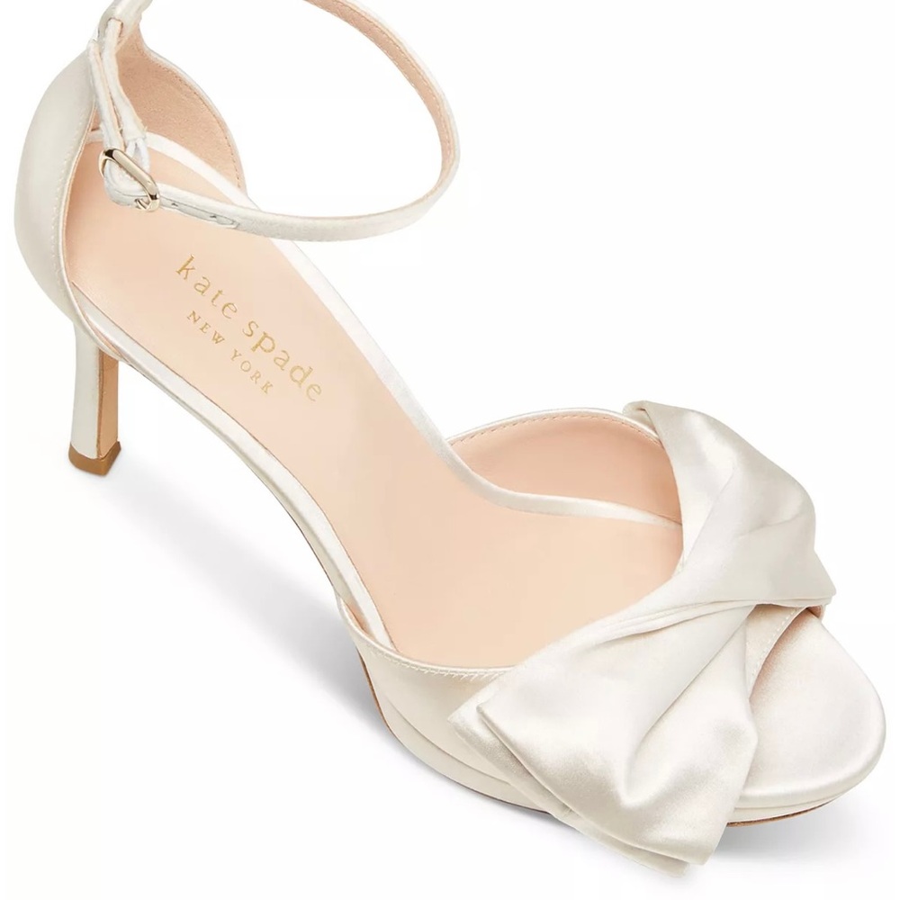 Kate Spade Ivory Satin Heel